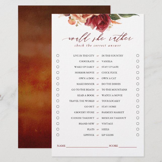 Skulle hon hellre Möhippa spelkort? (Fram/baksida)