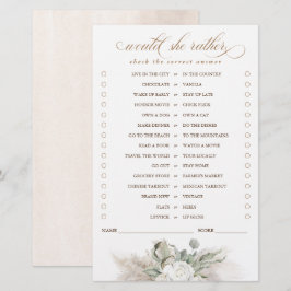 Skulle hon hellre pampas Grass Möhippa Game?