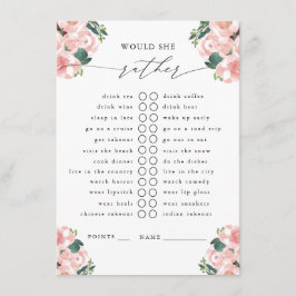 Skulle hon hellre spela än bubly Party? Tilläggskort