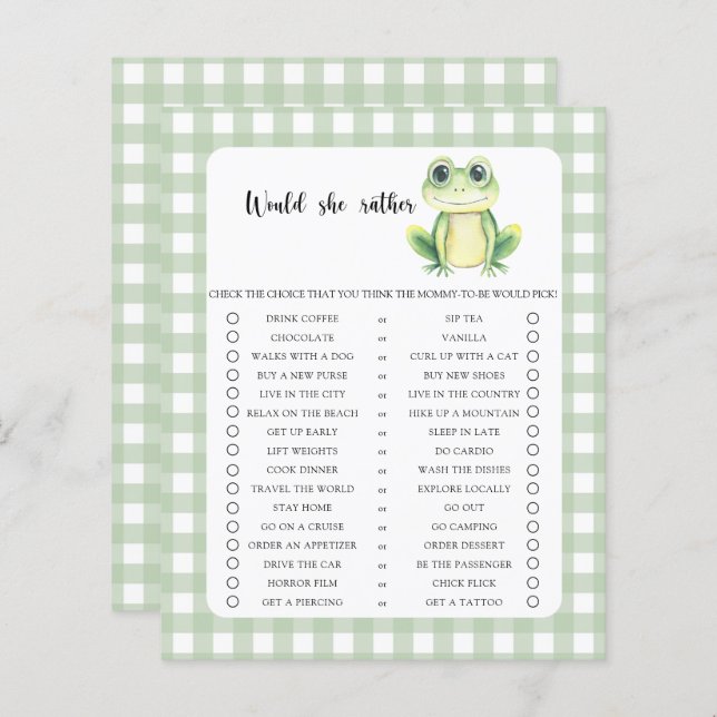 Skulle hon hellre spela groda, babyskor? (Fram/baksida)