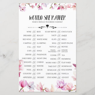 Skulle hon hellre spela Möhippa?