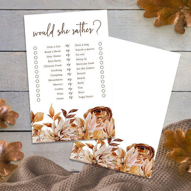 Skulle hon hellre spela Möhippa? (Would She Rather Bridal Shower Game
)