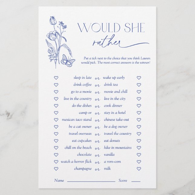 Skulle hon hellre spela något blått Möhippa? (Framsida)