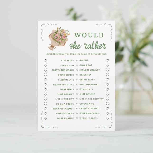 Skulle hon hellre spela utanför marknaden? inbjudningar (Stående Fram)