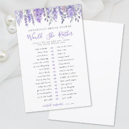 Skulle hon hellre vara Lavender Blommigt Möhippa?