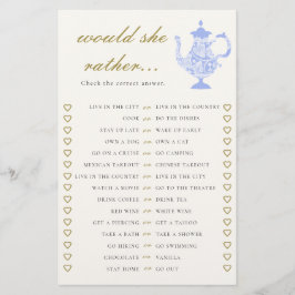 Skulle hon snarare Möhippa China Set Snöre Elegant Flygblad