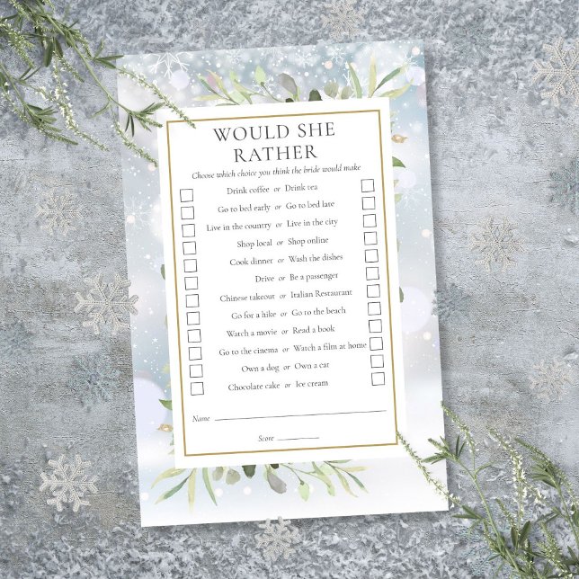 Skulle hon snarare Möhippa Tea Party Game? (Would She Rather Bridal Shower Tea Party Game)