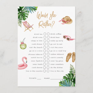 Skulle hon vara Tropical Getaway Bachelorette? Tilläggskort