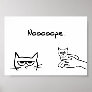 Skulle Ilsken Katt Tycka om en Kattunge? - Roligt Poster