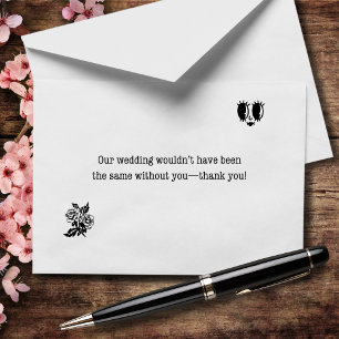 Skulle inte ha varit likadant utan dig Bröllop Tack Kort