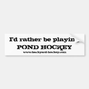 "Skulle jag leker ganska den DAMMHOCKEY" Bildekal