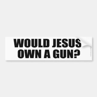 SKULLE JESUS ÄGER ETT VAPEN? pro-vapnet Bildekal