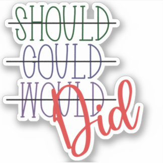 Skulle kunna göra det klistermärken