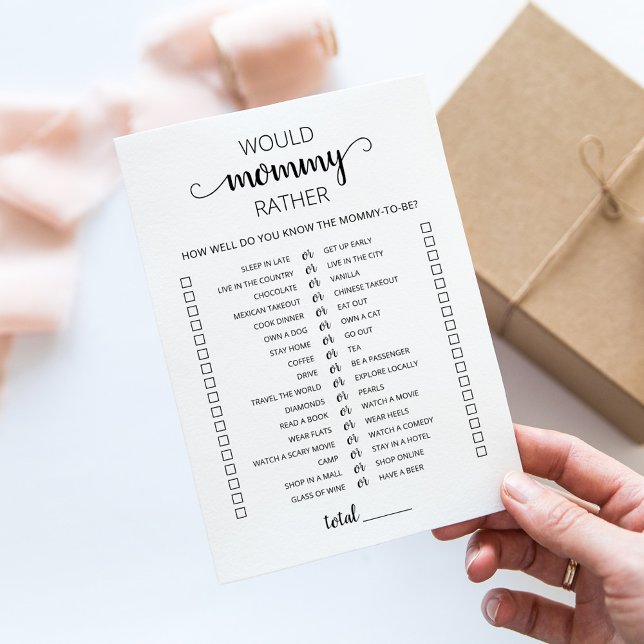 Skulle Mamma hellre visa babylådans spelkort? Inbjudningar (Skapare uppladdad)