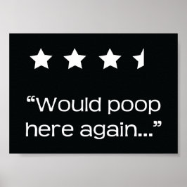 Skulle posta här igen 4 1/2 stjärnor Bathroom Poster