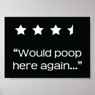 Skulle posta här igen 4 1/2 stjärnor Bathroom Poster