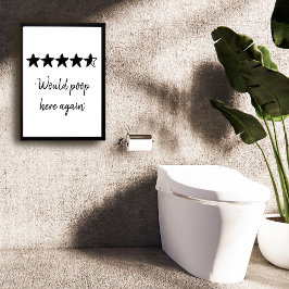 Skulle posta här igen? Lustigt Bathroom Poster
