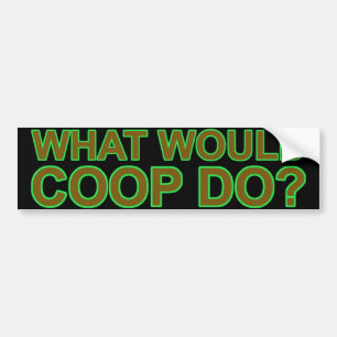 Skulle vad coopen gör? Bildekal