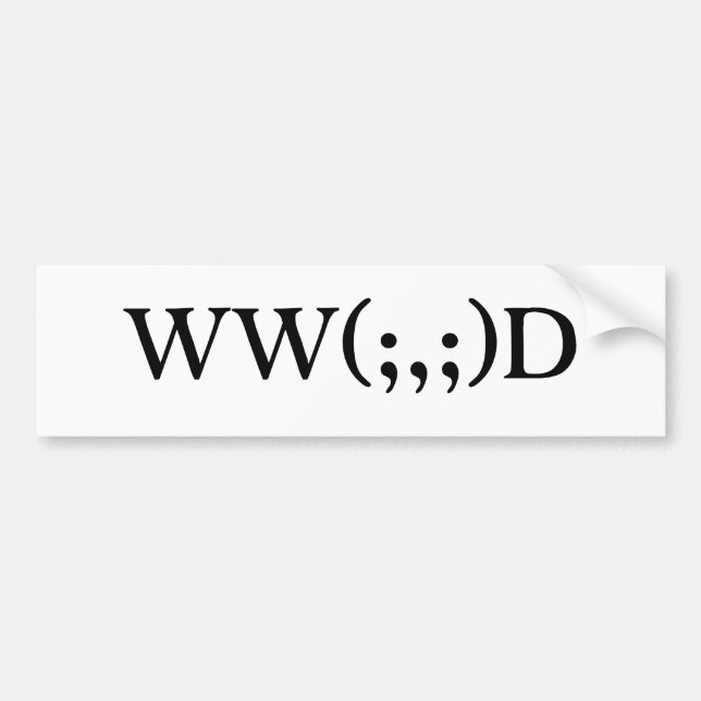 Skulle vad Cthulhu gör? B på W-text Bildekal (Framsidan)