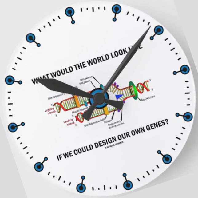Skulle vad designen för världsLooknågot liknande Rund Klocka (Clock for anyone into biotechnology featuring ponderous molecular biology query.)