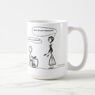Skulle vad dig tror åt min läxa? kaffemugg