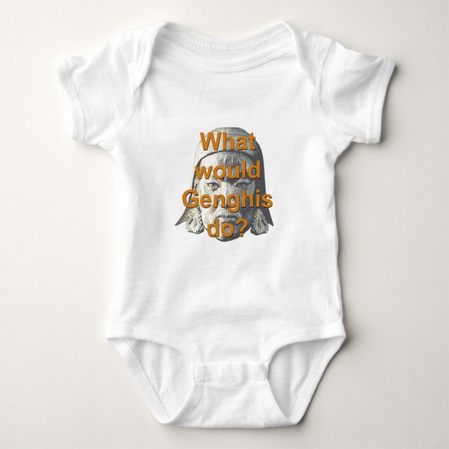 Skulle vad Genghis gör? T-shirt (Framsida)