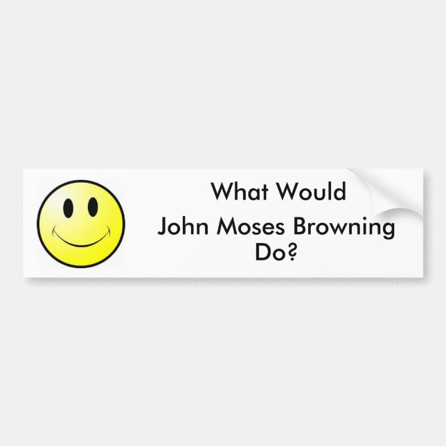 Skulle vad John Moses som browningpistol gör? Bildekal (Framsidan)