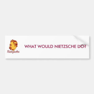 Skulle vad Nietzsche gör? Bildekal