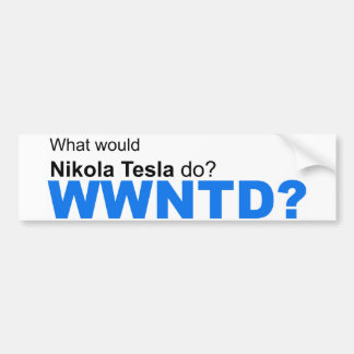 Skulle vad Nikola Tesla gör? Bildekal