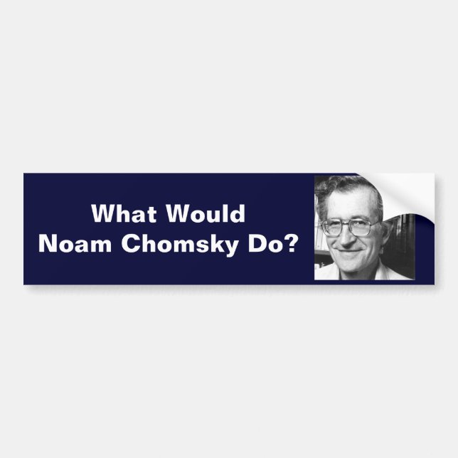Skulle vad Noam som Chomsky gör? Bildekal (Framsidan)