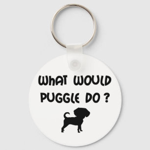 Skulle vad Puggle gör? Nyckelring