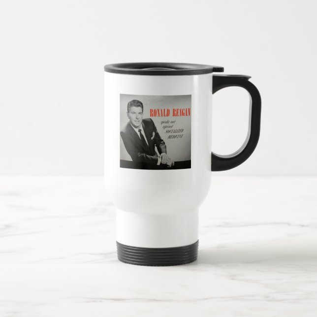 Skulle vad Reagan gör? Resemugg (Höger)