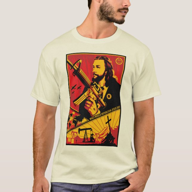 Skulle vad republikanska Jesus gör? T Shirt (Framsida)