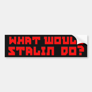 Skulle vad Stalin gör? Bildekal