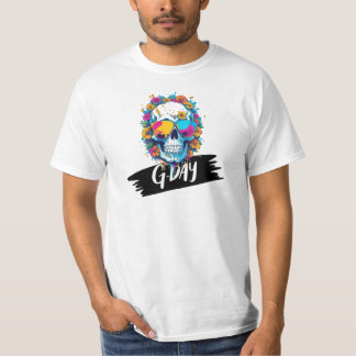 Skullelegans: Vackert grafik T Shirt