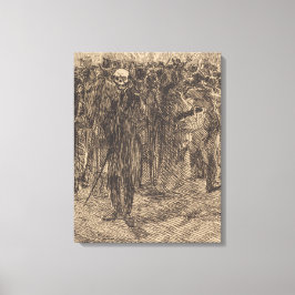 Skullet i folkmassan (av Albert Besnard) Canvastryck