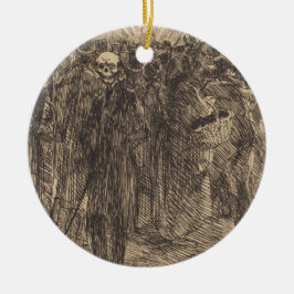 Skullet i folkmassan (av Albert Besnard) Julgransprydnad Keramik