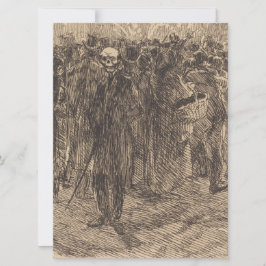 Skullet i folkmassan (av Albert Besnard) Kort