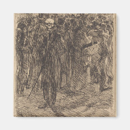 Skullet i folkmassan (av Albert Besnard) Magnet