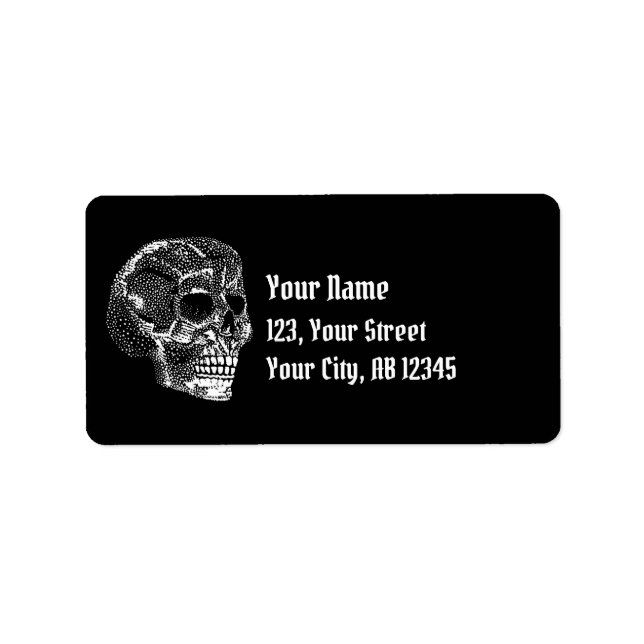 Skulletikett Adressetikett (Framsidan)