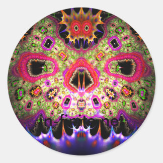 SkullFace Runt Klistermärke