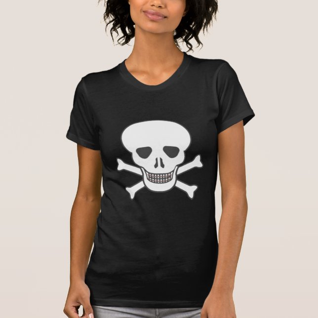 Skullförskjutning av hörnstenar t-shirt (Framsida)