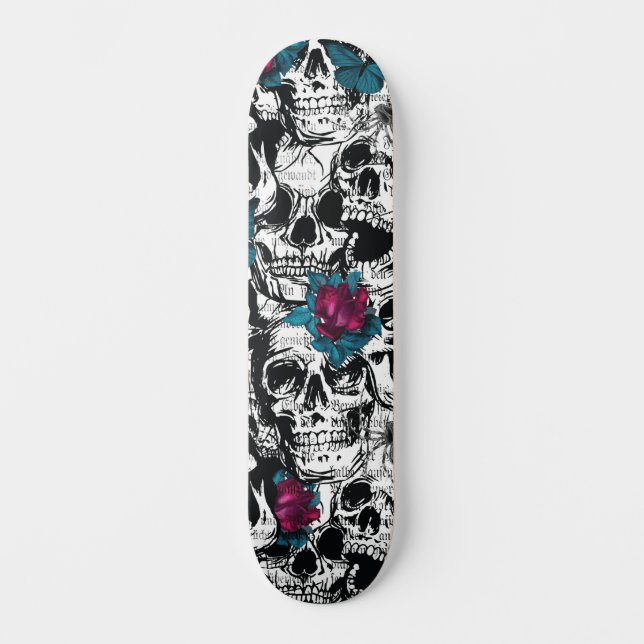 Skullfull gotin Digital Mönster Mini Skateboard Bräda 18,5 Cm (Framsida)