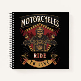 Skullfulla motorcyklar, körda