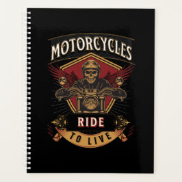 Skullfulla motorcyklar, körda