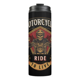 Skullfulla motorcyklar, körda