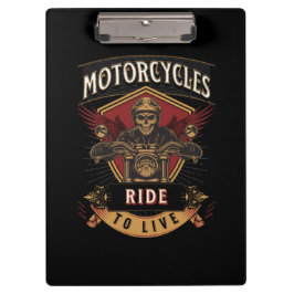 Skullfulla motorcyklar, körda