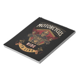 Skullfulla motorcyklar, körda anteckningsblock