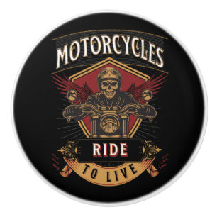 Skullfulla motorcyklar, körda knopp