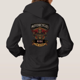 Skullfulla motorcyklar, körda t shirt